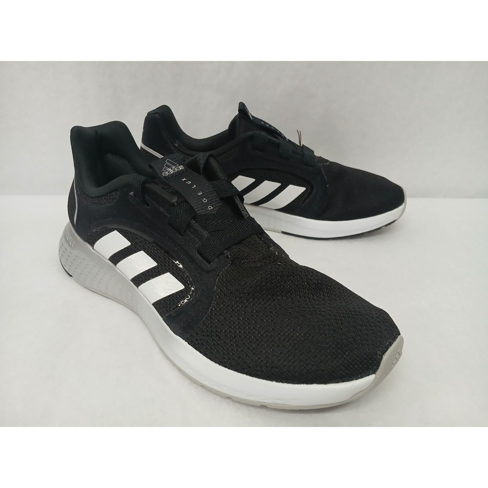 Adidas Women's Edge Lux 5 Running Shoes GX0588 Black Matte‎ Silver Sz 6.5